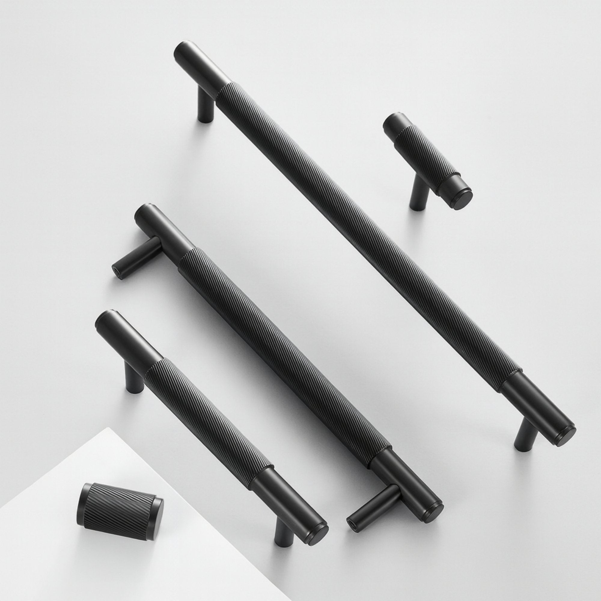 Handle 3146 | Ribbed | Black