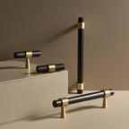 Handtag ch016a i svart finish - detaljbild