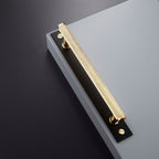 Maniglia 5005 | Zigrinata | Ora + Nero
