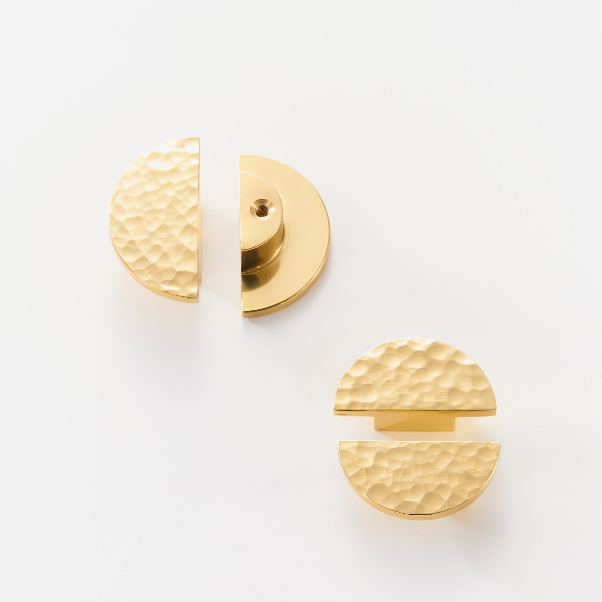 Handle CH018H | Hammered | Brass