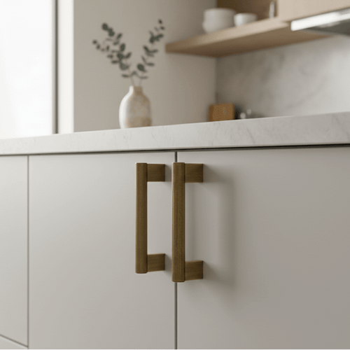 Handle CH052 | Knurled | Antique Brass