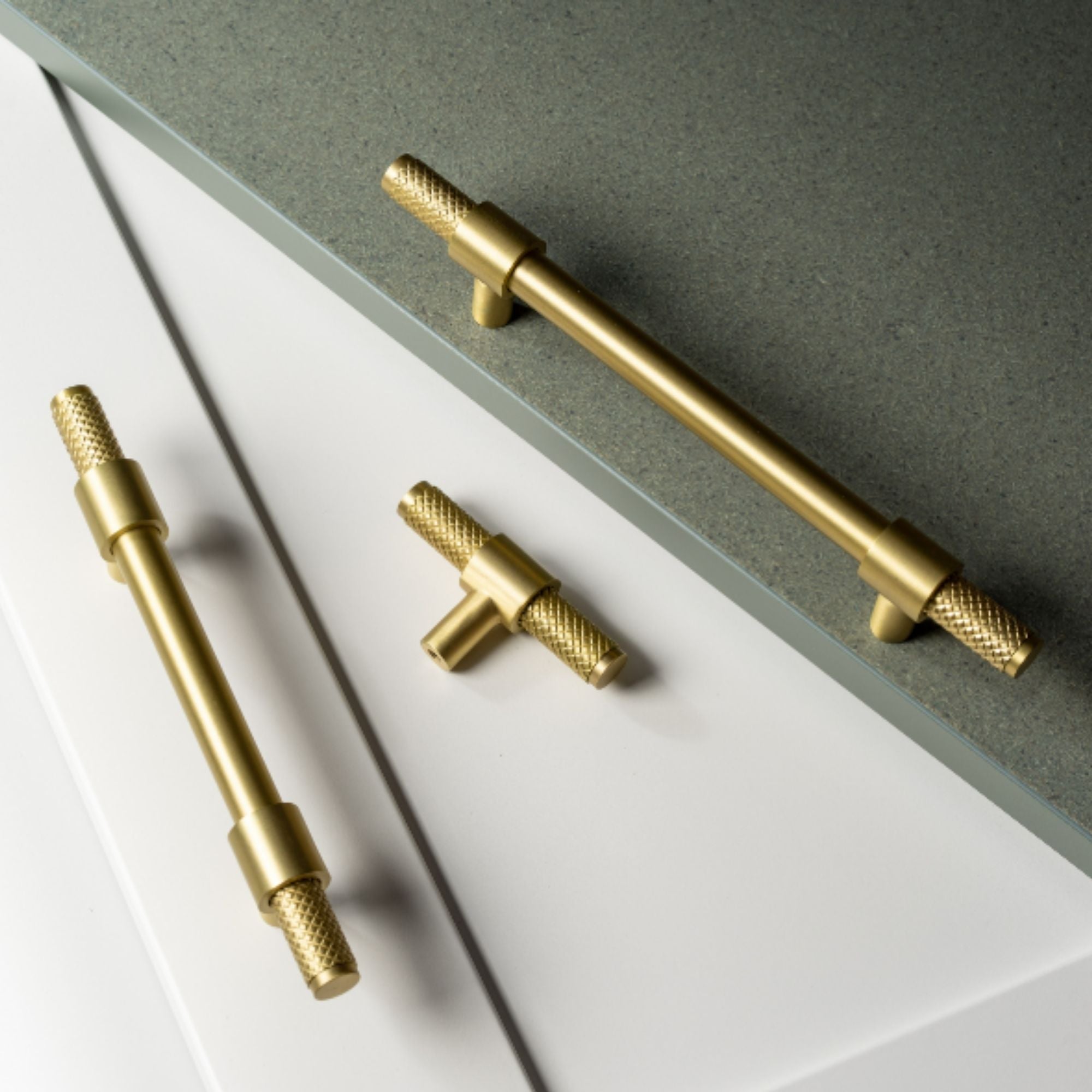 Maniglia 3081 | Zigrinata | Ottone