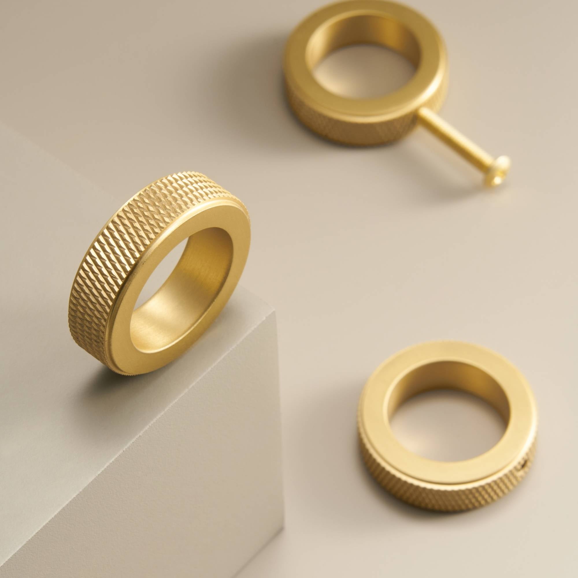 Knob CH059B | Knurled | Brass