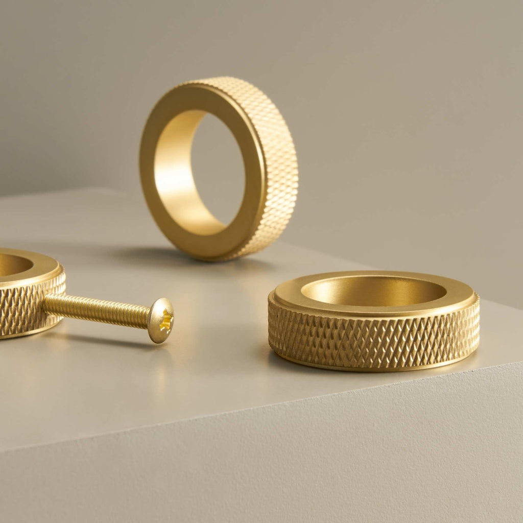Knob CH059B | Knurled | Brass