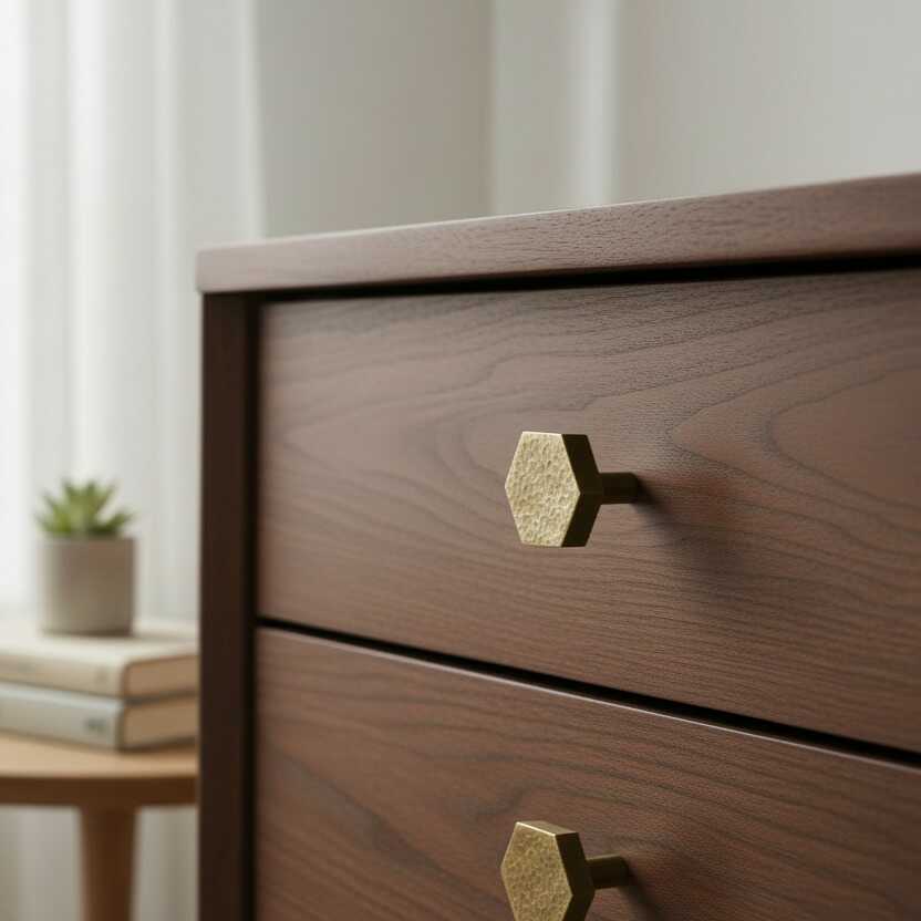 Knob 1055H | Hammered | Bronze