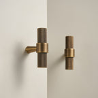 Barra a T CH016 | Zigrinata | Ottone Antico