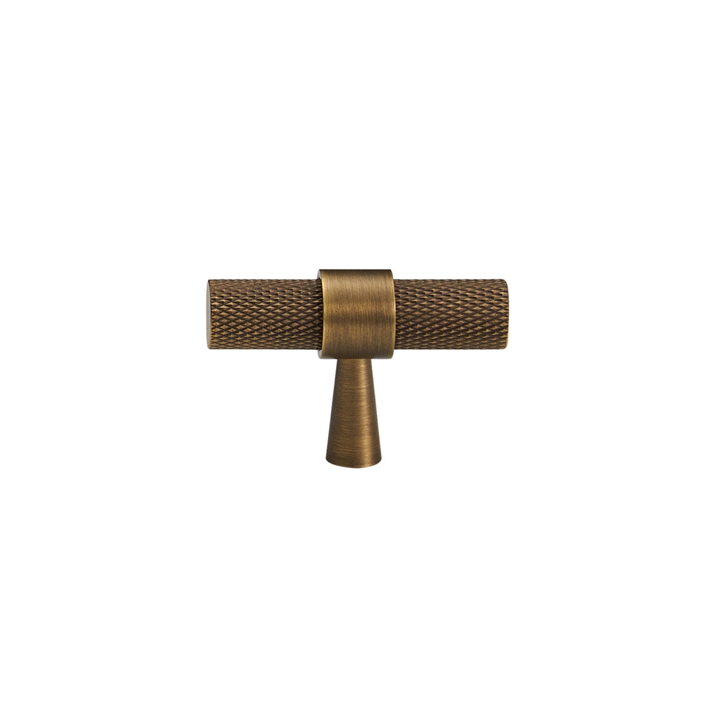 Barra a T CH016 | Zigrinata | Ottone Antico