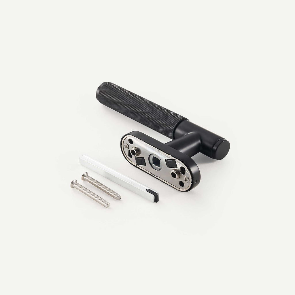 Maniglia per Finestra C01-191C | Zigrinata | Nero
