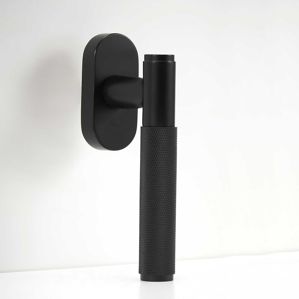 Maniglia per Finestra C01-191C | Zigrinata | Nero