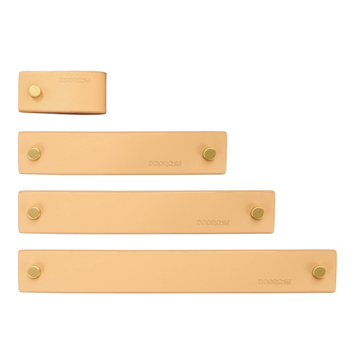 Handtag 3094 | Läder | Beige - Dooroom