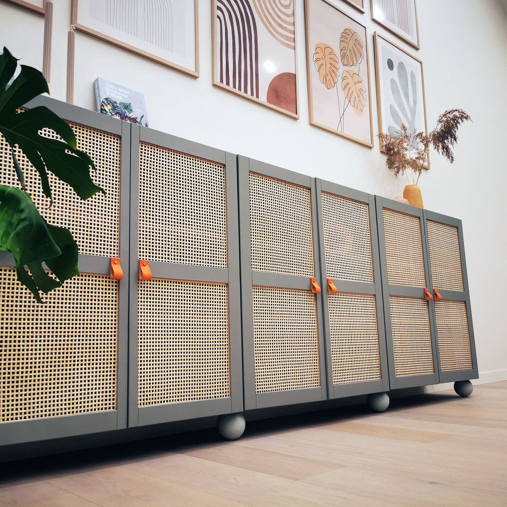 Handtag 3094 | Läder | Beige - Dooroom