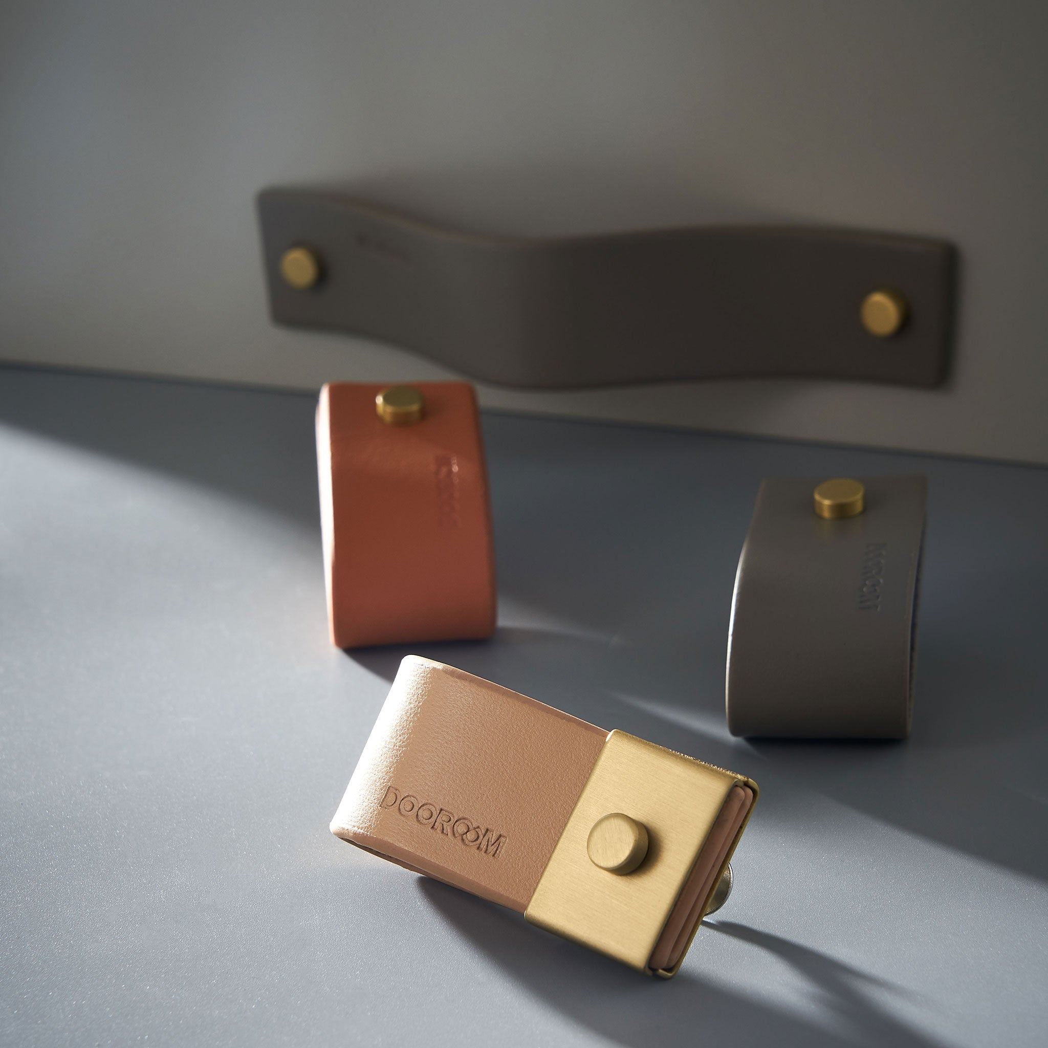 Handtag 3094 | Läder | Svart - Dooroom