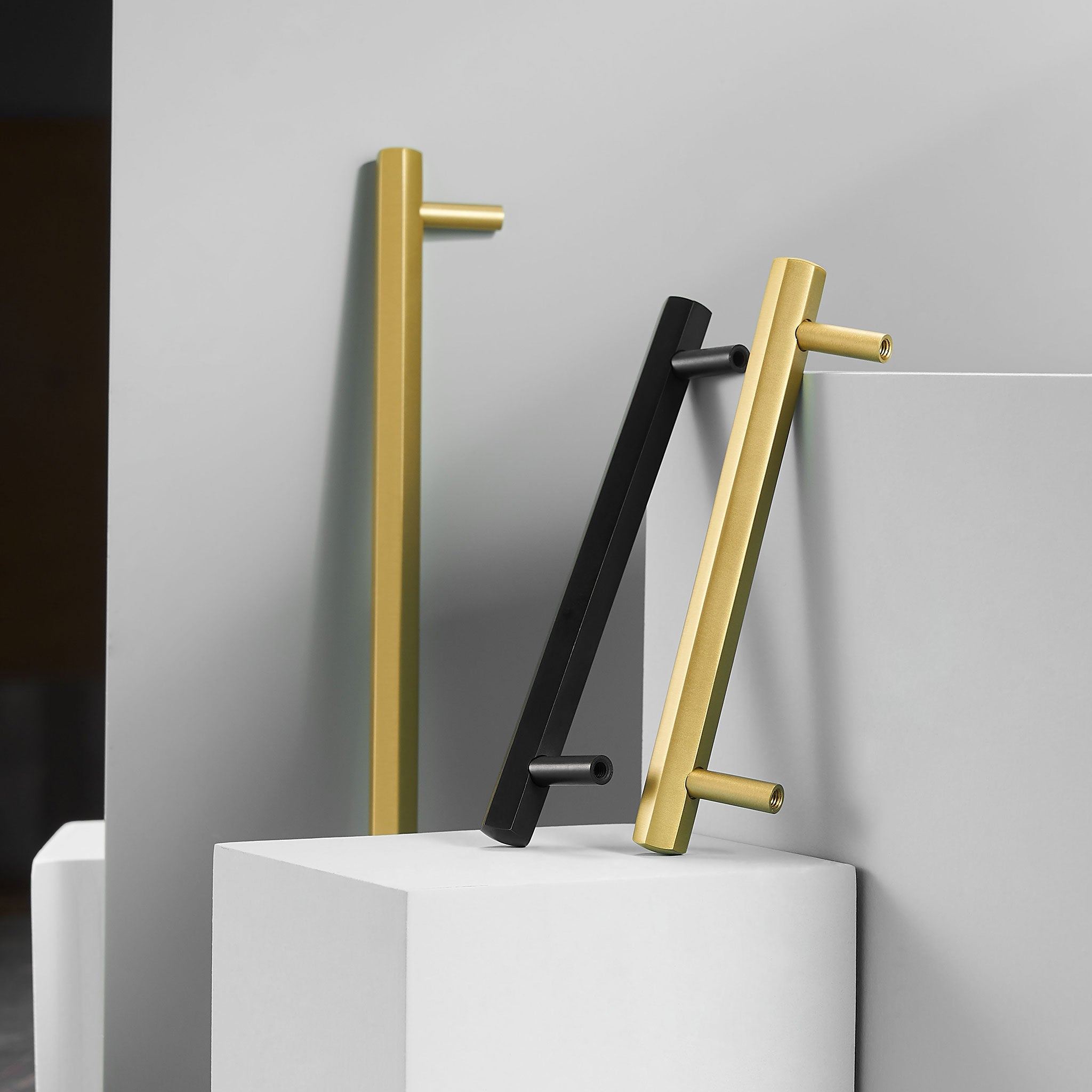 Handtag 3106 | Hexagon | Svart - Dooroom