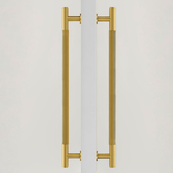 Pull bar P3100Z | Ribbed | Brass (SET)